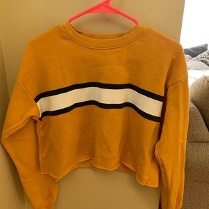 Cropped yellow sweater (Size Small)
